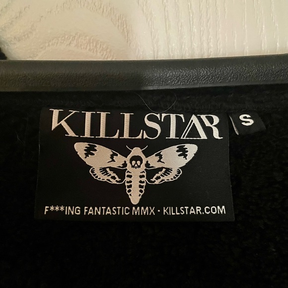 Killstar Die Anna Almost Infamous Shearling Coat - Size Small - Picture 5 of 7